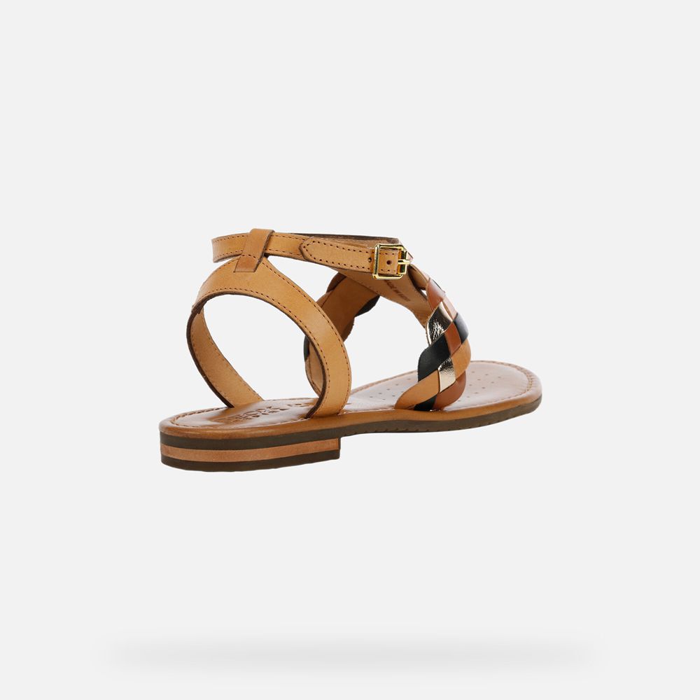 Geox Sandals Brown Sozy - Geox Womens Shoes - ZIXCEK573